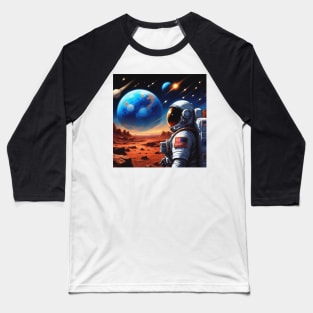 MARS AND THE STARS 3B Baseball T-Shirt